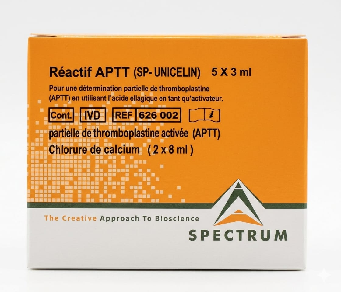 RÉACTIF APTT / TCA SPECTRUM 5 × 3 ML – TEST DE COAGULATION